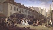 Louis Leopold  Boilly THe Arrival of a Coach (mk05) oil on canvas